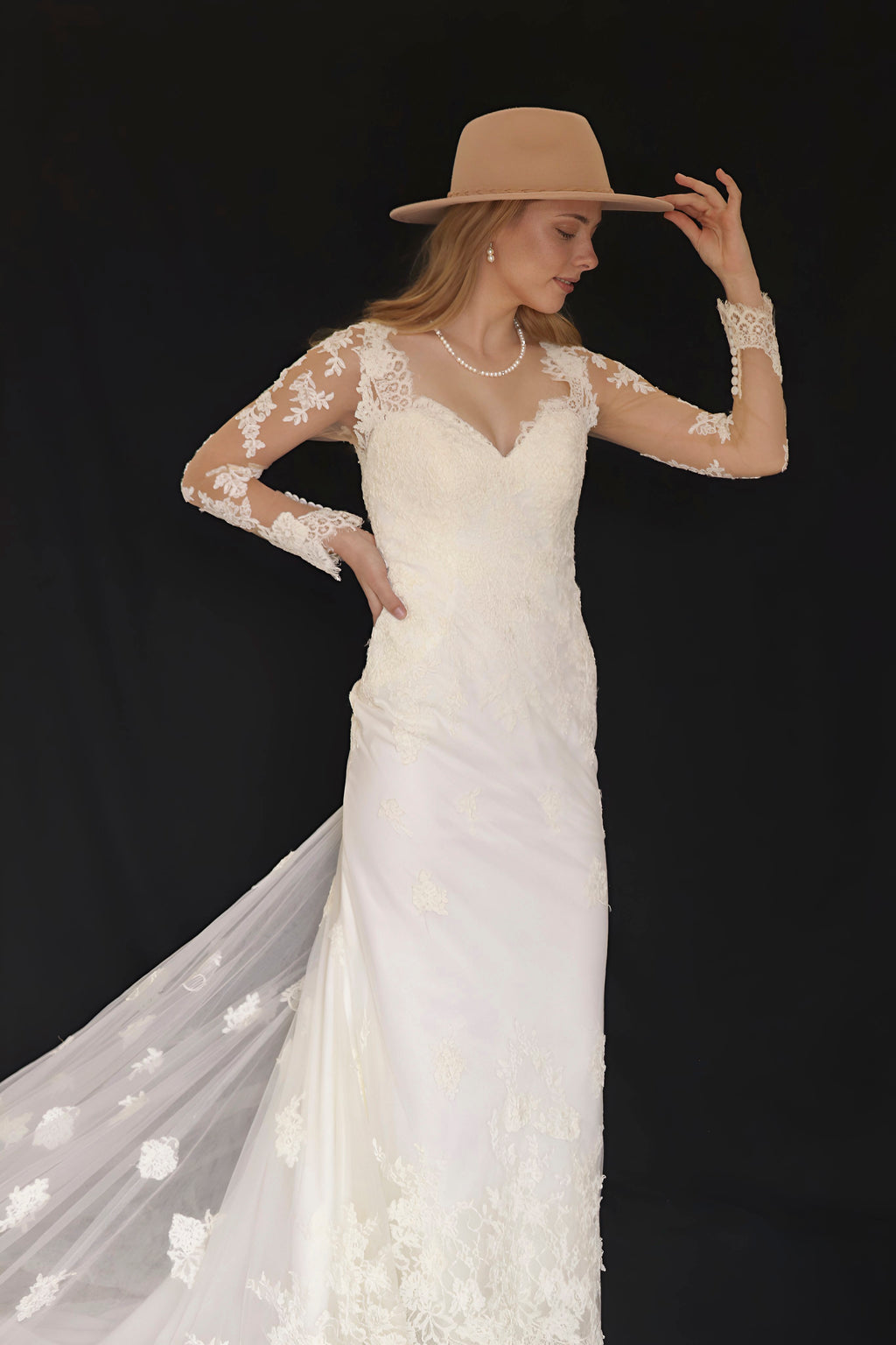 Soft and romantic Essense of Australia wedding dress hire Perth, fits AU12-14