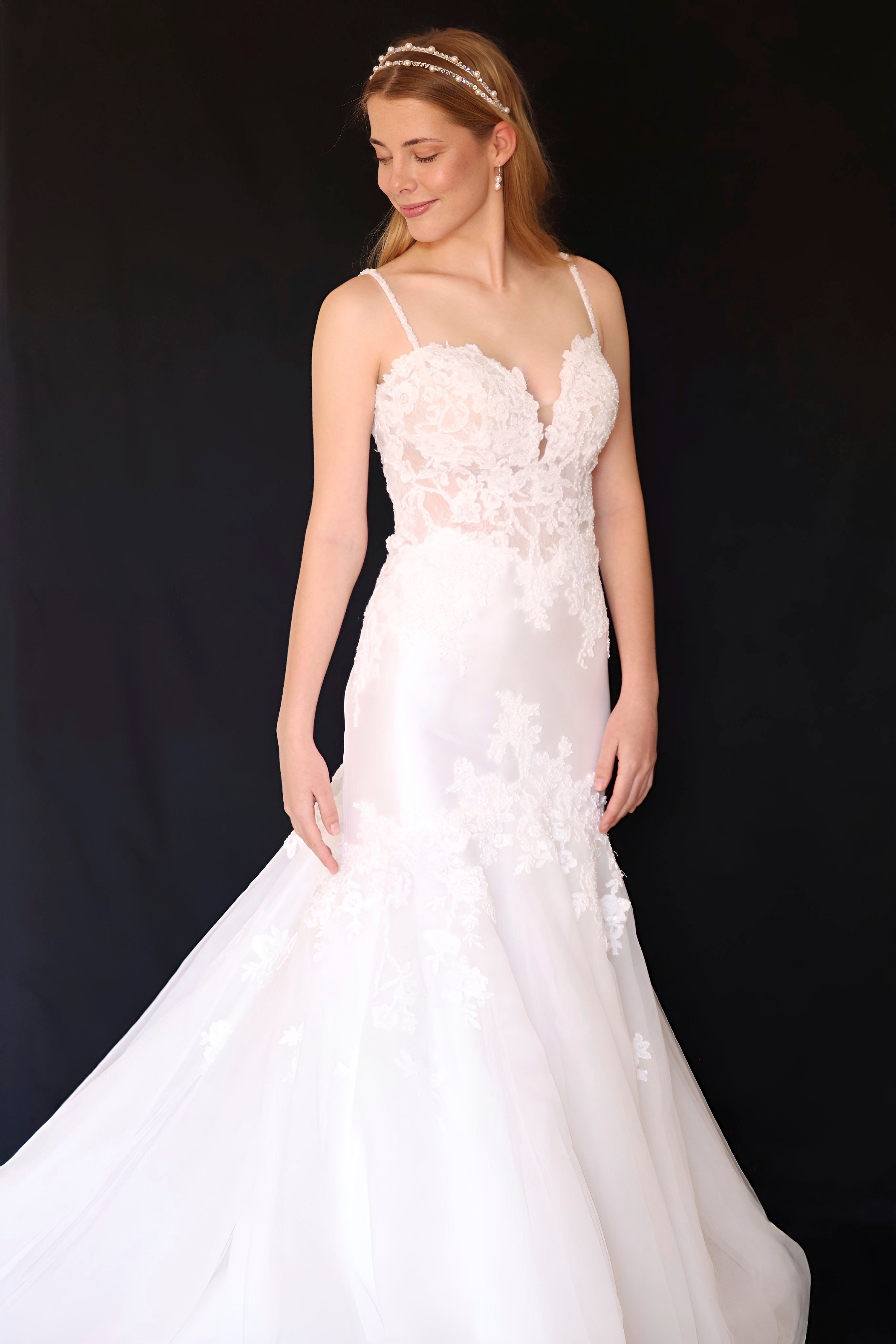 Essense of Australia wedding dress hire Perth – hand sewn beaded bodice with luxurious mikado skirt, fits AU6-10