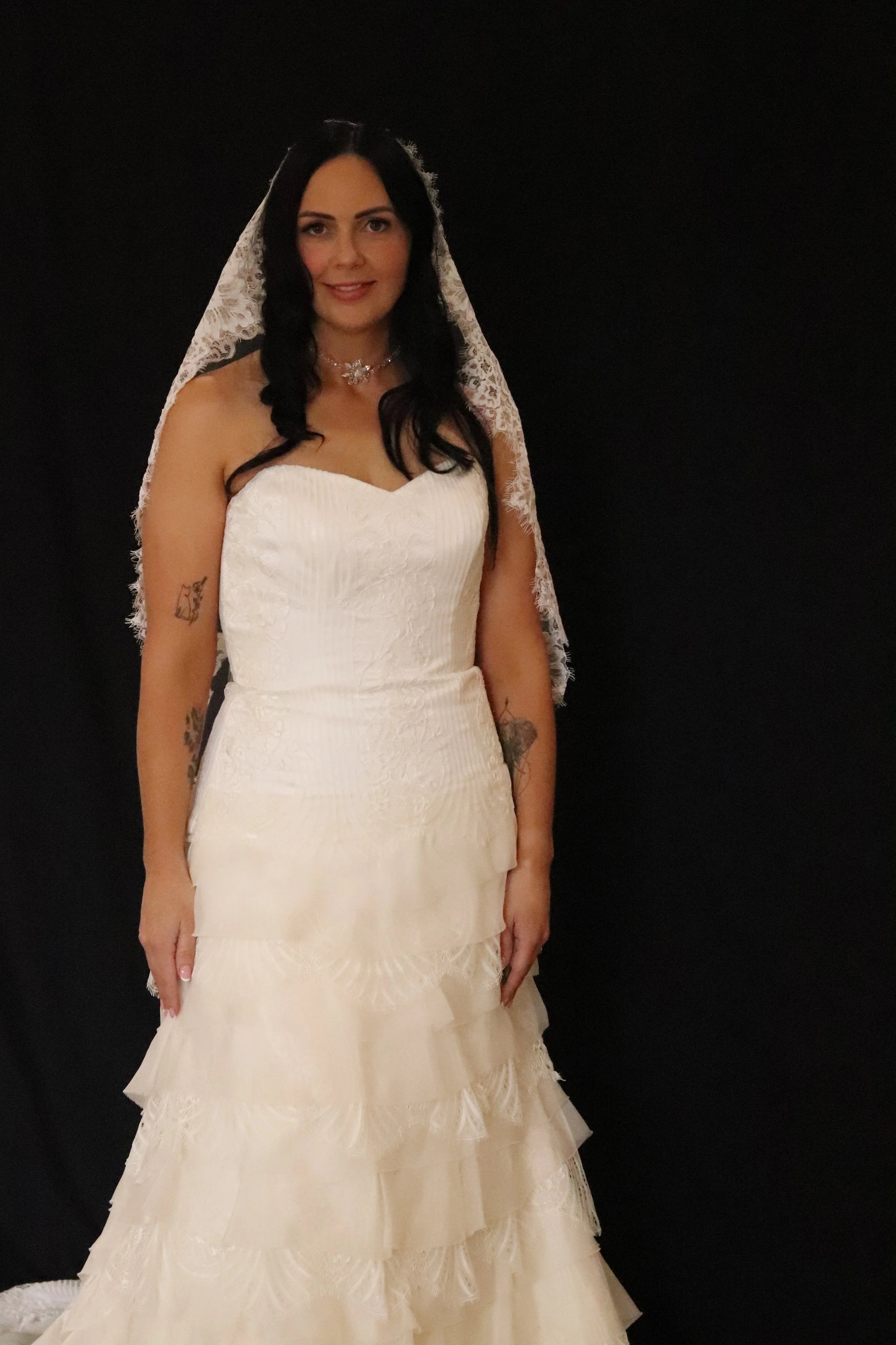 Martina Liana wedding dress hire Perth – finely structured bodice with luxuriously layered soft flowing skirt, fits AU12-14