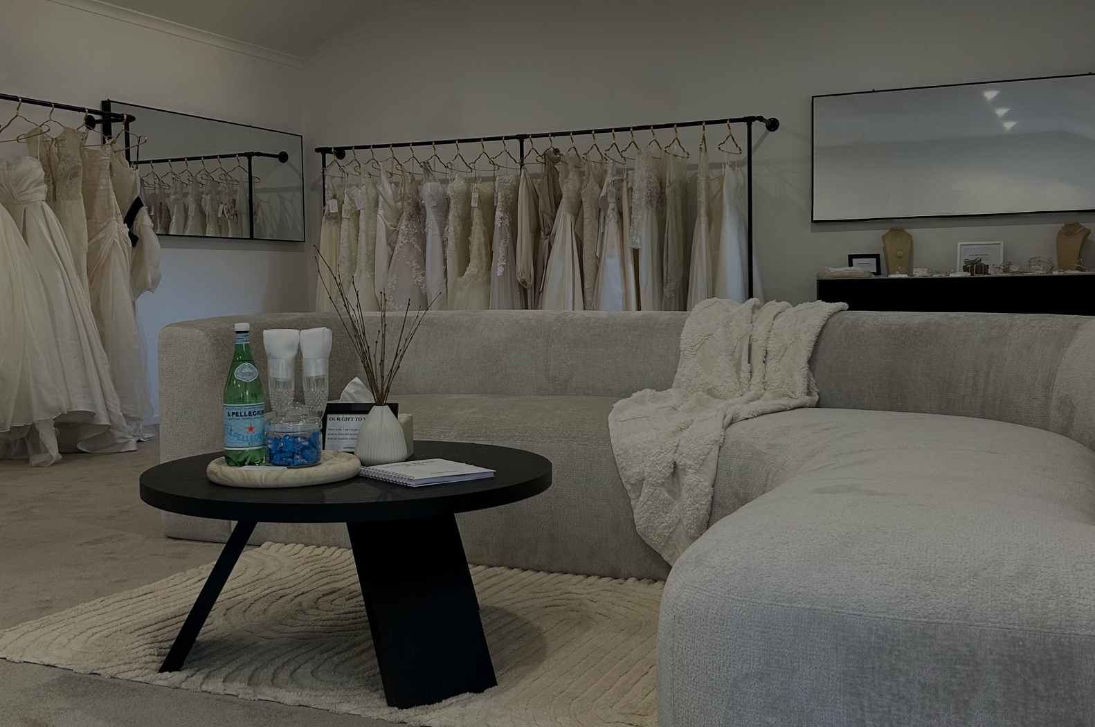 The Within Reach bridal studio in the Perth hills which offers wedding dress to buy or hire